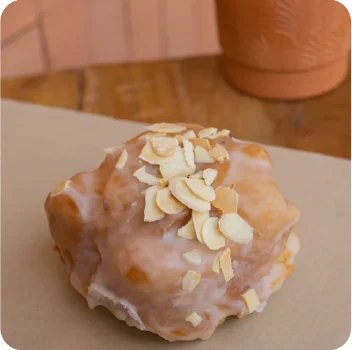 Almond Glazed Doughnut