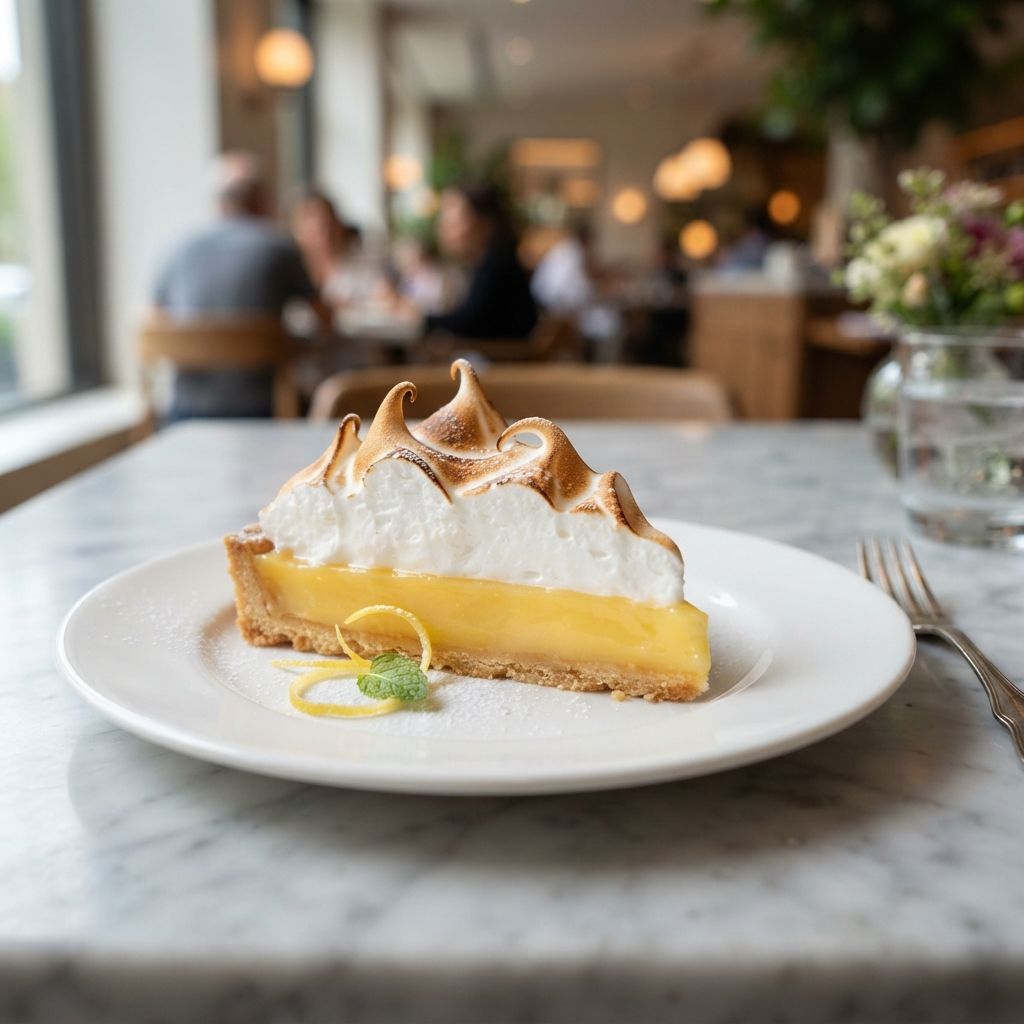 Zitronen-Baiser-Torte