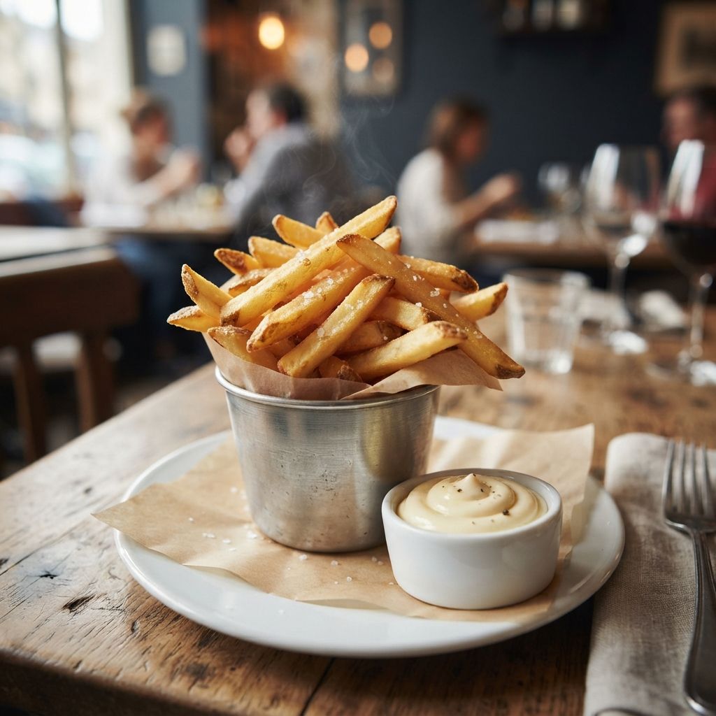 Pommes frites mit Mayonnaise