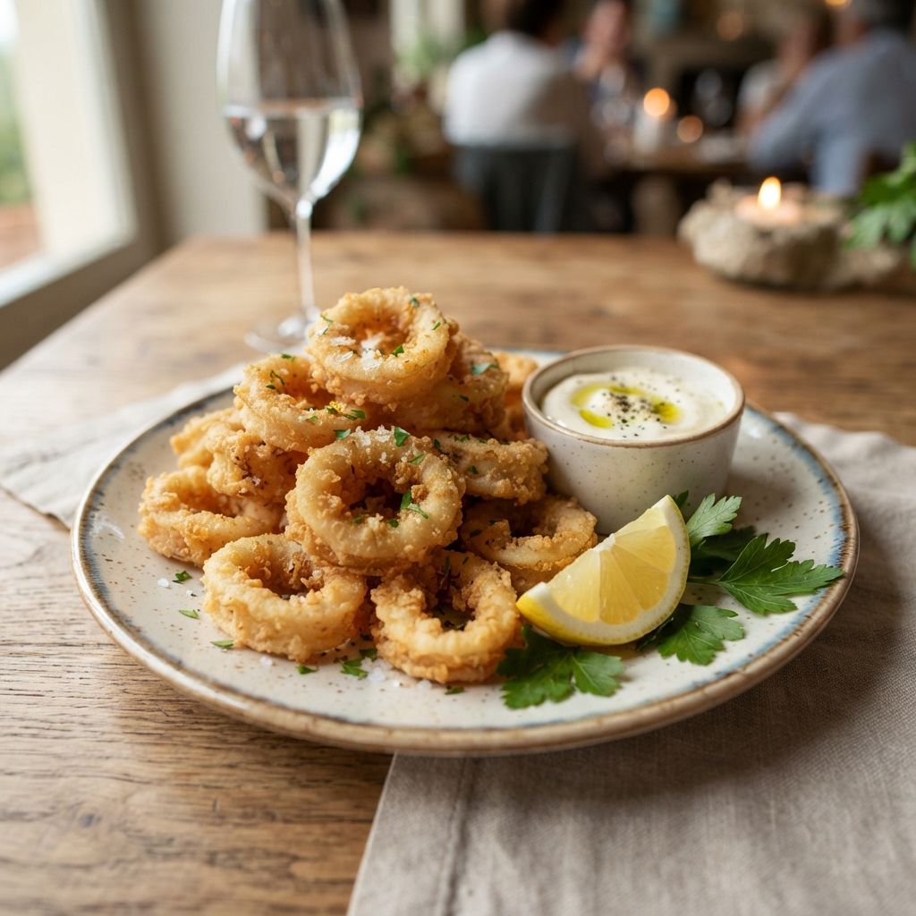 Frittierte Calamari
