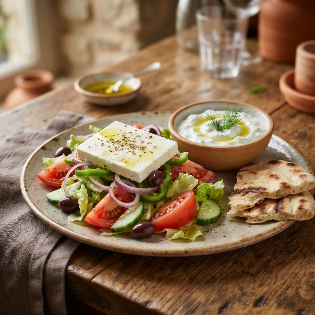 Griechischer gemischter Salat (v)