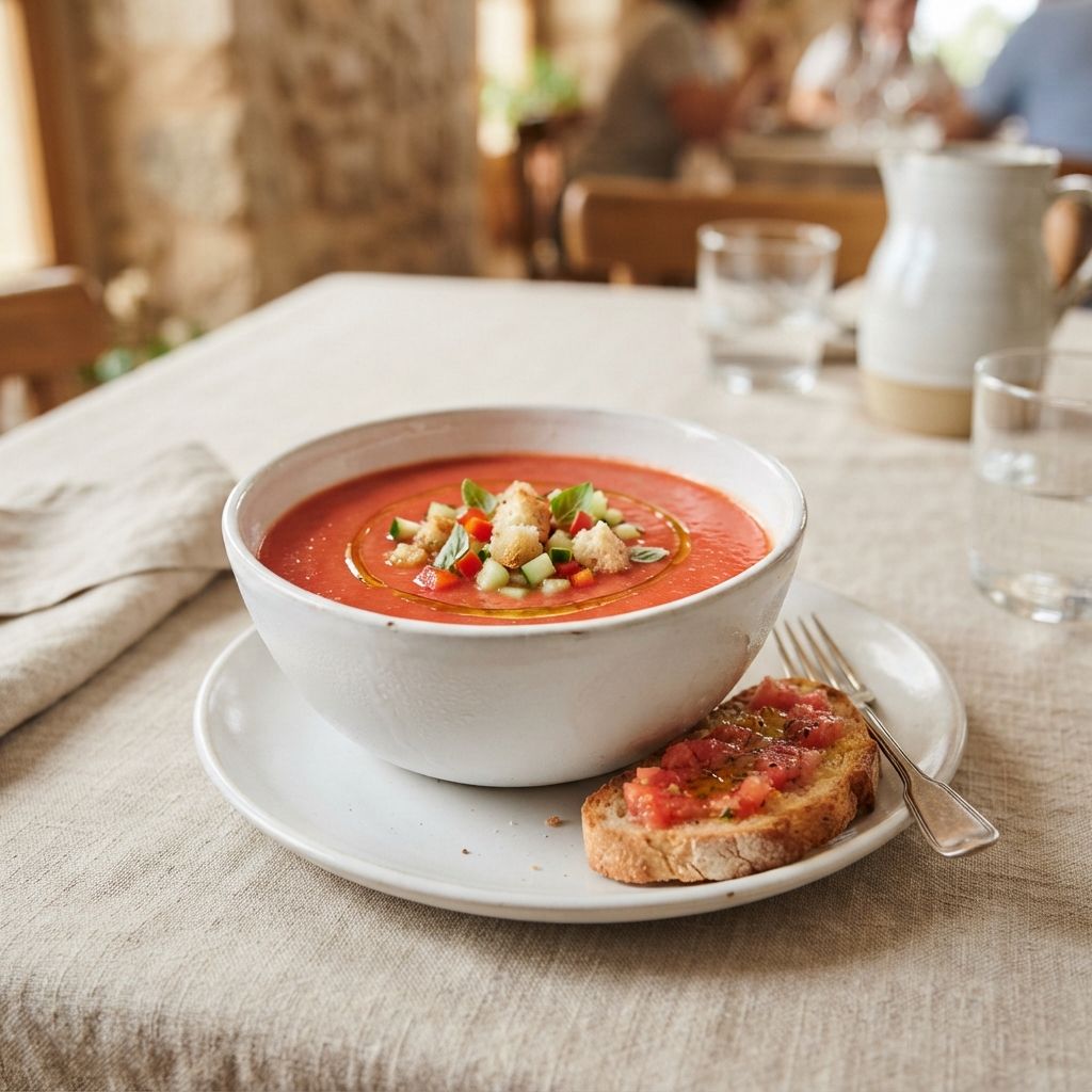 Gazpacho (v), kalte Gemüsesuppe