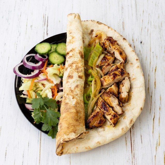 Chicken kebab wrap