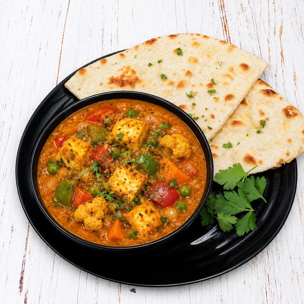 Veggie paneer curry