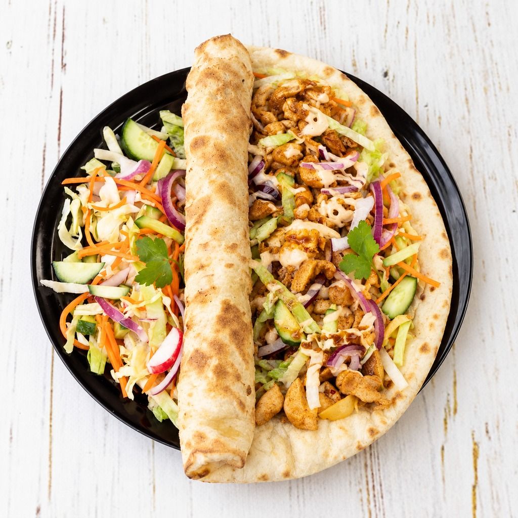 Chicken shoarma wrap
