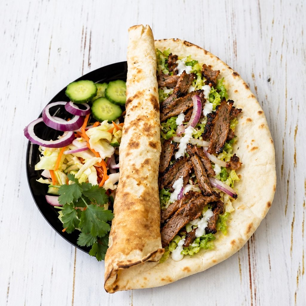 Lams shoarma wrap