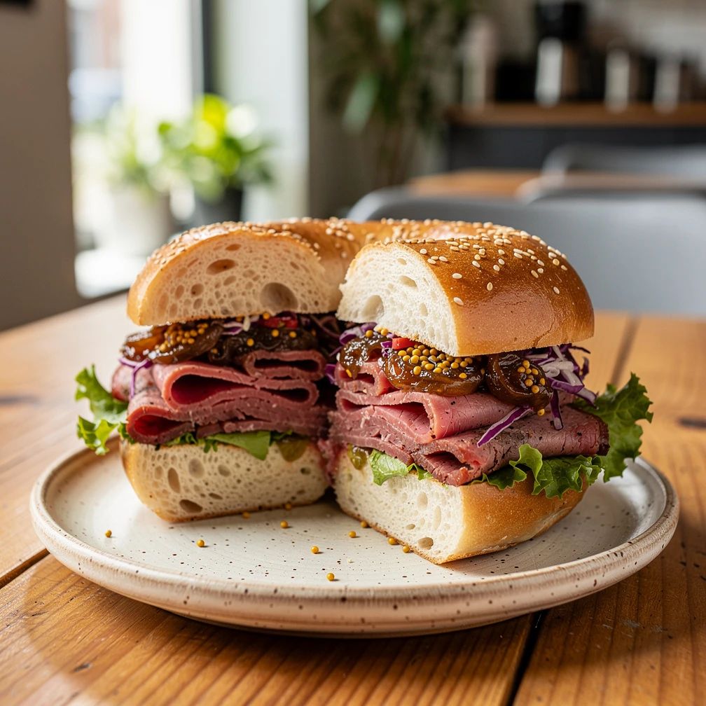 Bagel pastrami