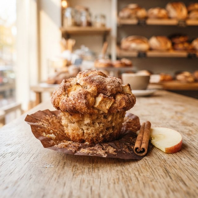 Appel-kaneel muffin
