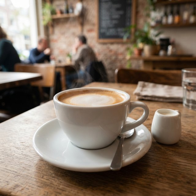 Coffee with Hot Milk