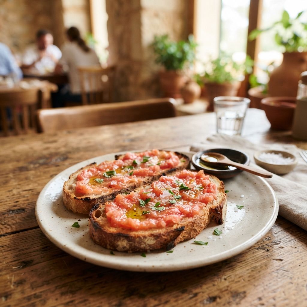 Pan con tomate