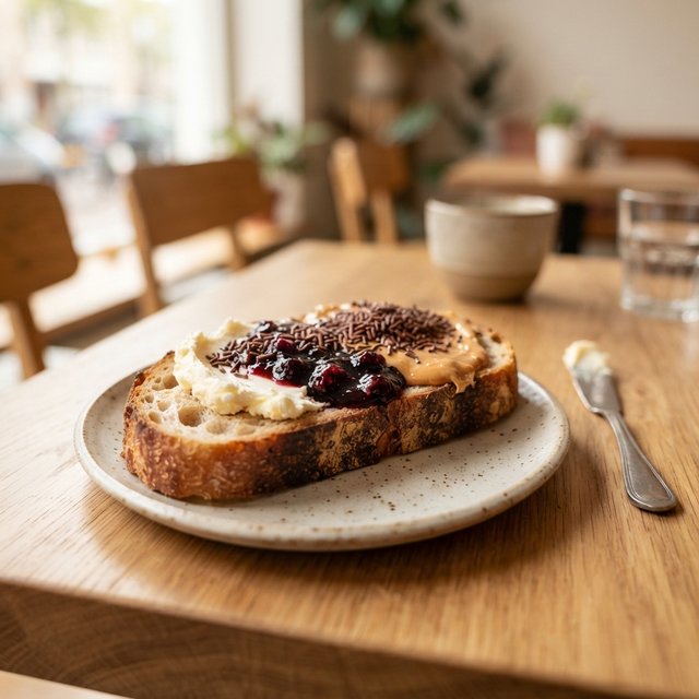 Sneetje Zuurdesem met Topping