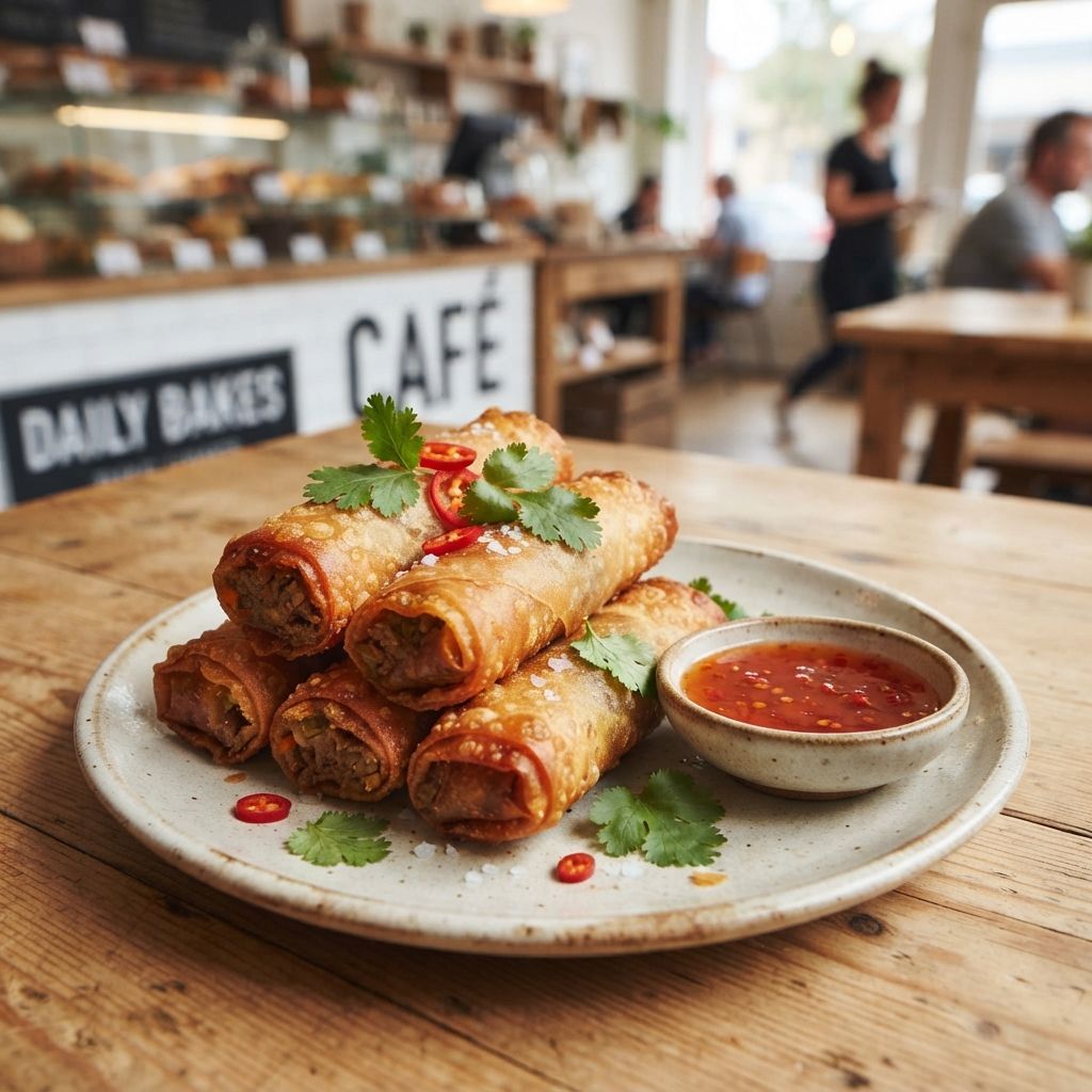 Spicy Beef Spring Rolls