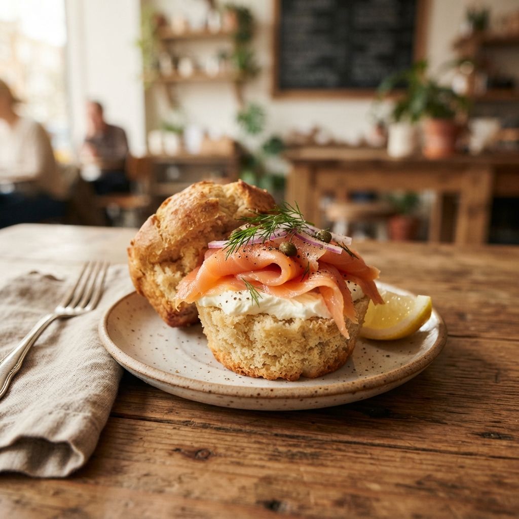 Zalm & Roomkaas Muffinbread