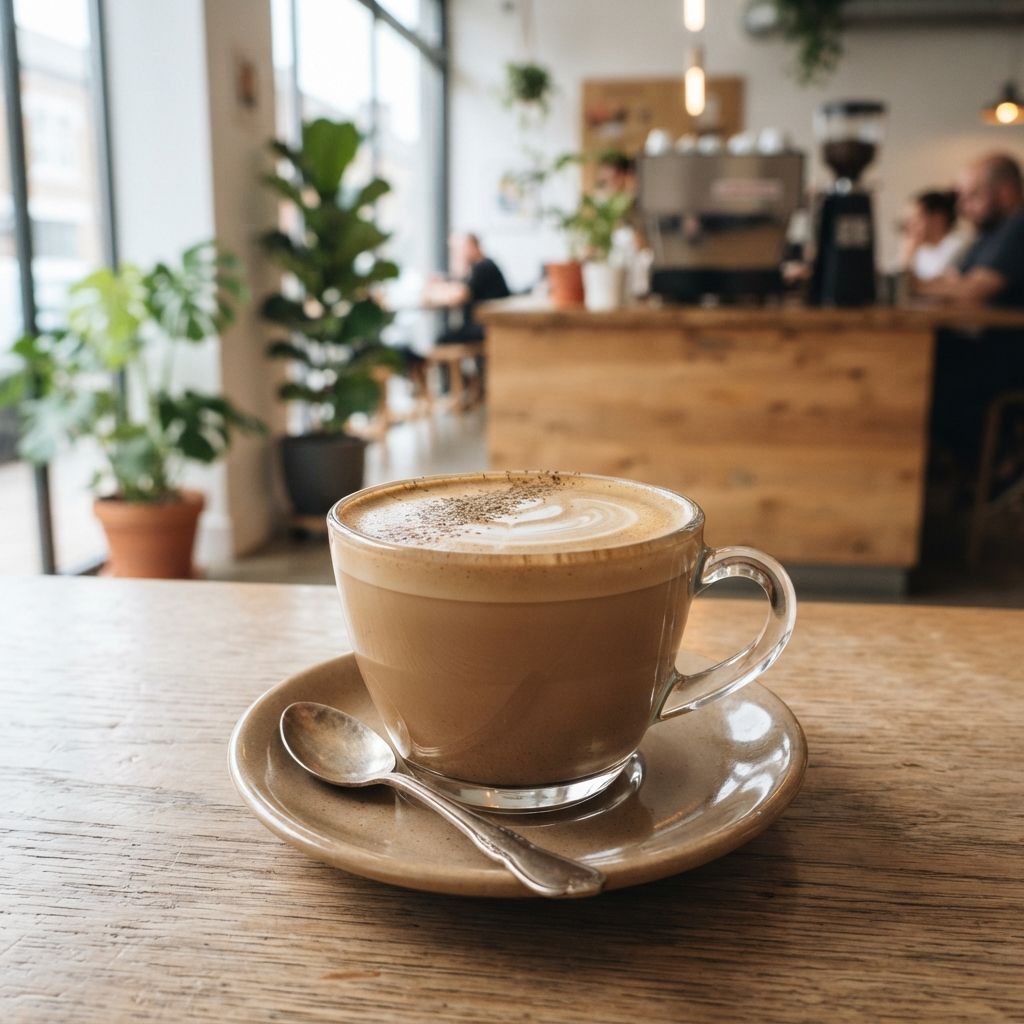 hojicha latte