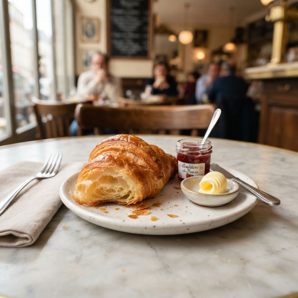 croissant jam & boter