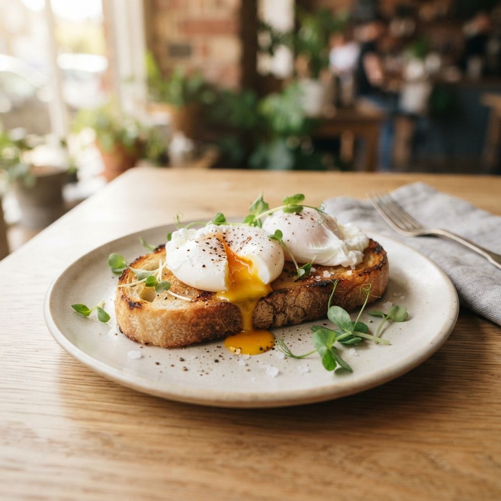 Two eggs on toast