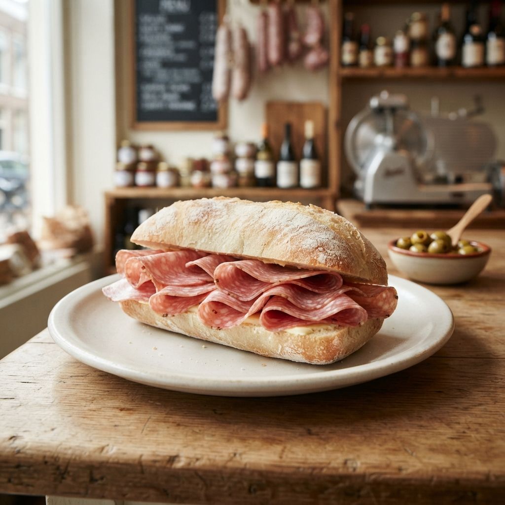 Broodje salami Milano