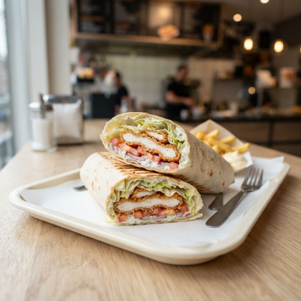 Wrap chicken strips