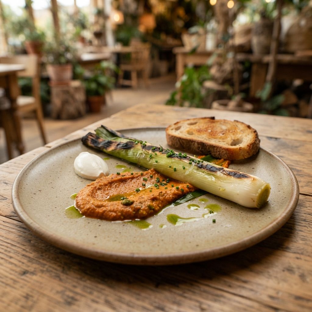 Leek Steamed In Its Skin