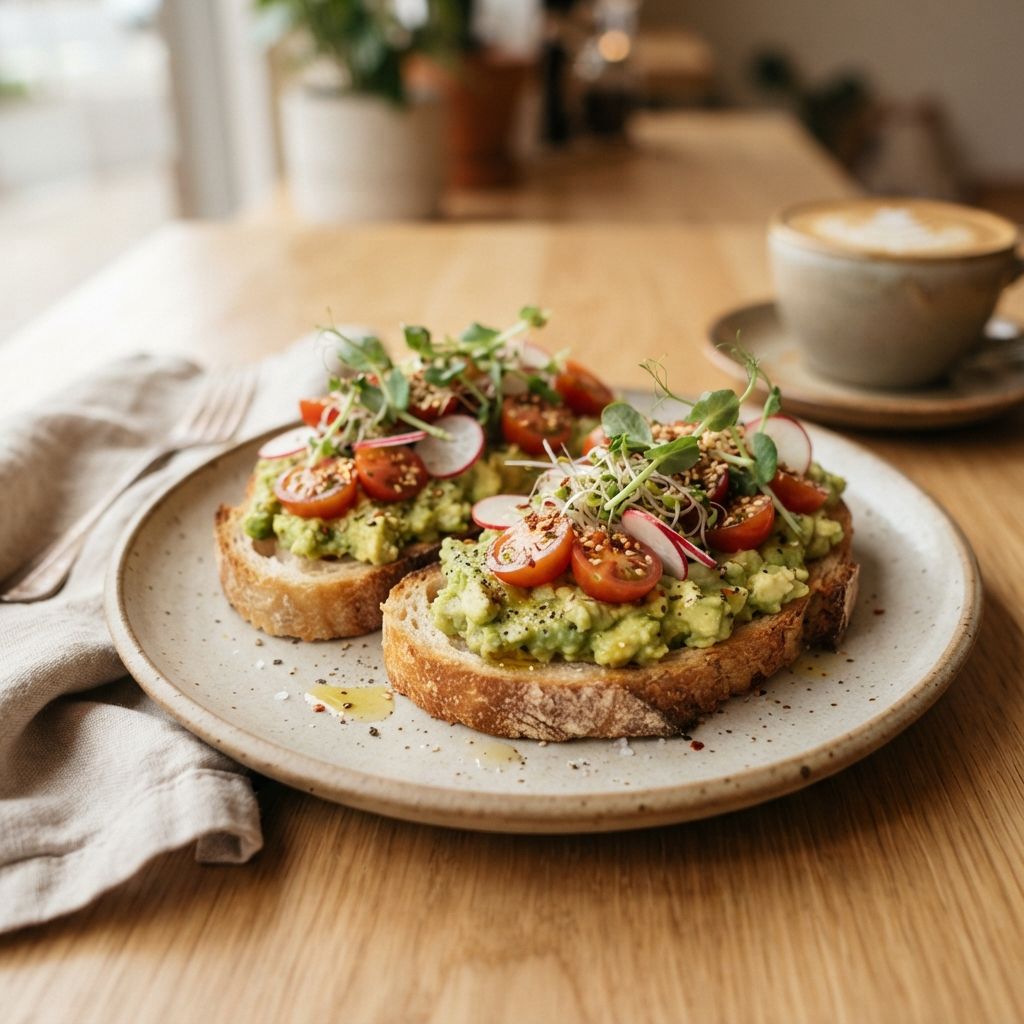 Smashing avocado