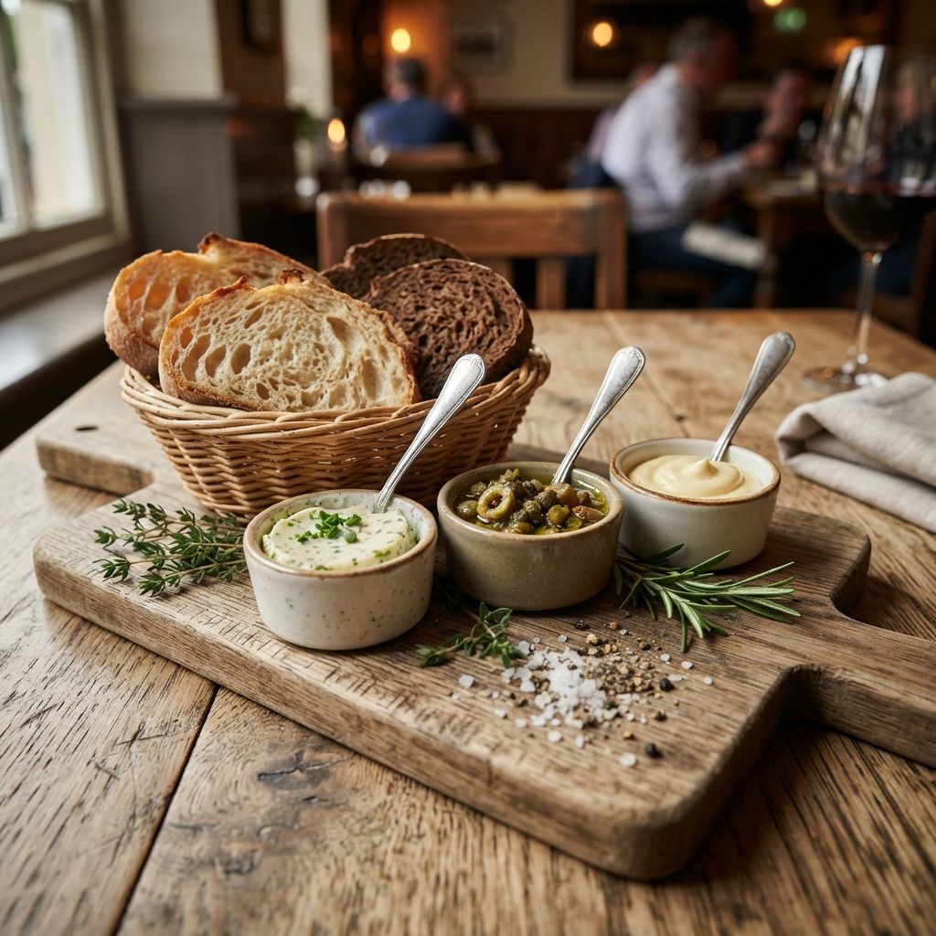 Bread with dippers