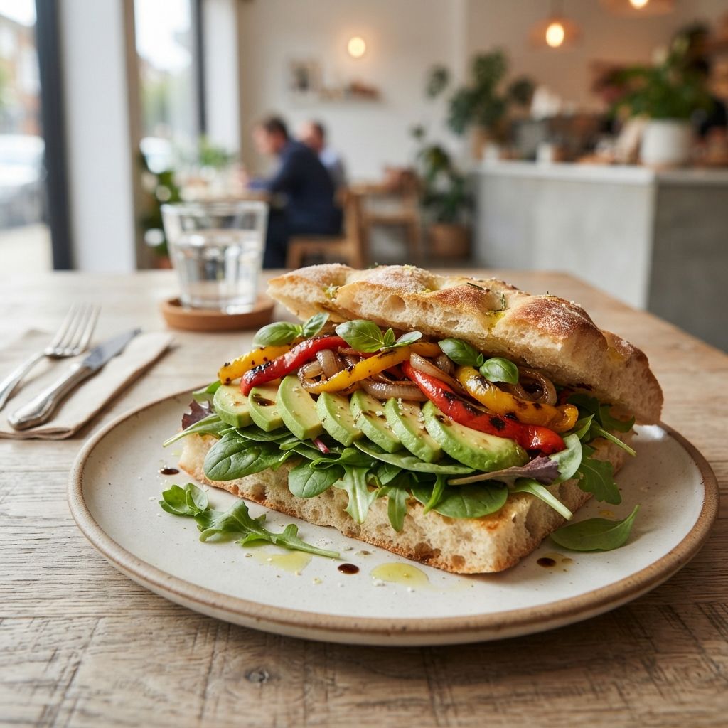 Focaccia avocado / focaccia met avocado
