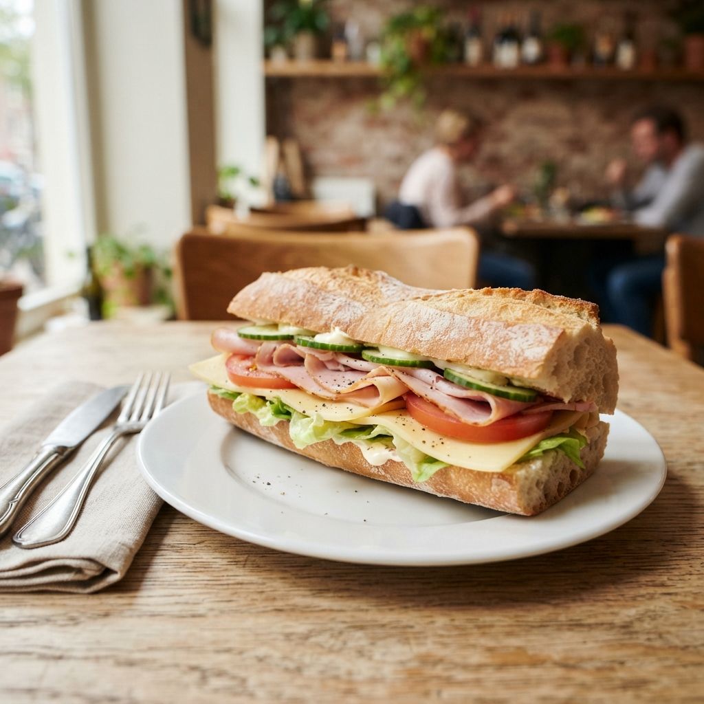 Gezond kaas-ham