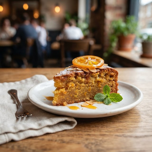 Sinaasappel-amandelcake / Orange almond cake