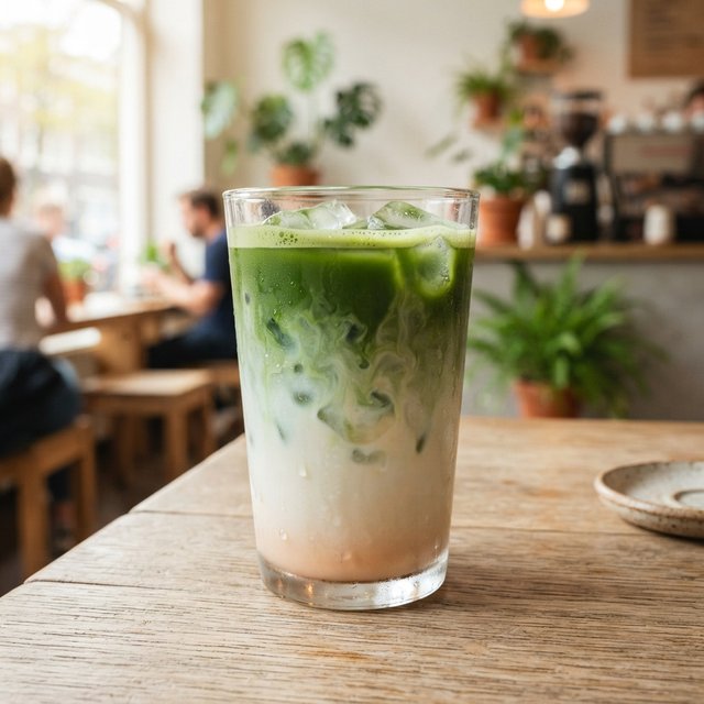 iced matcha latte