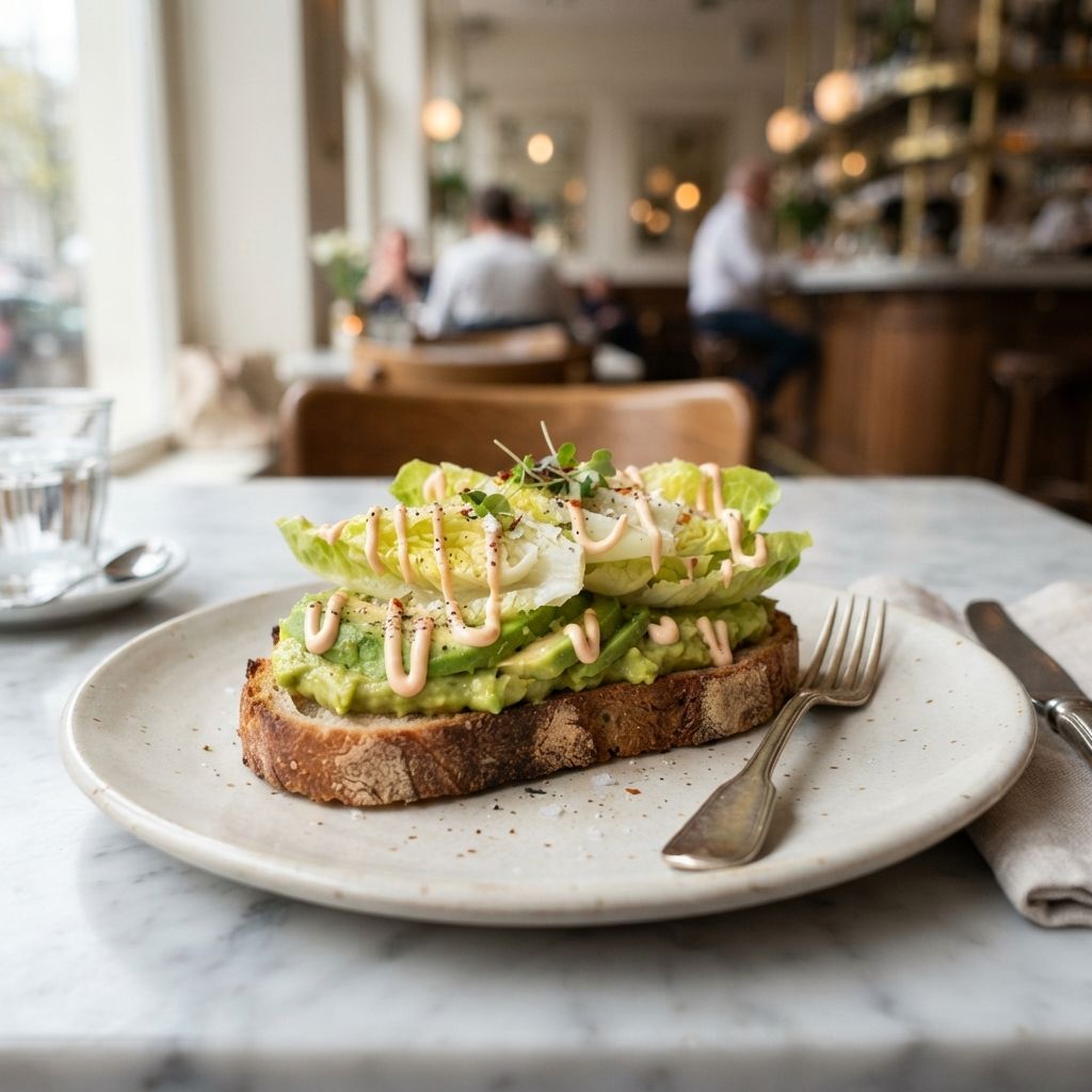 tartine à l’avocat