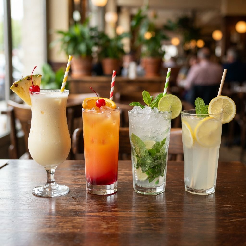 Pina Colada / Sex On The Beach / Mojito / Fresh Lemonade