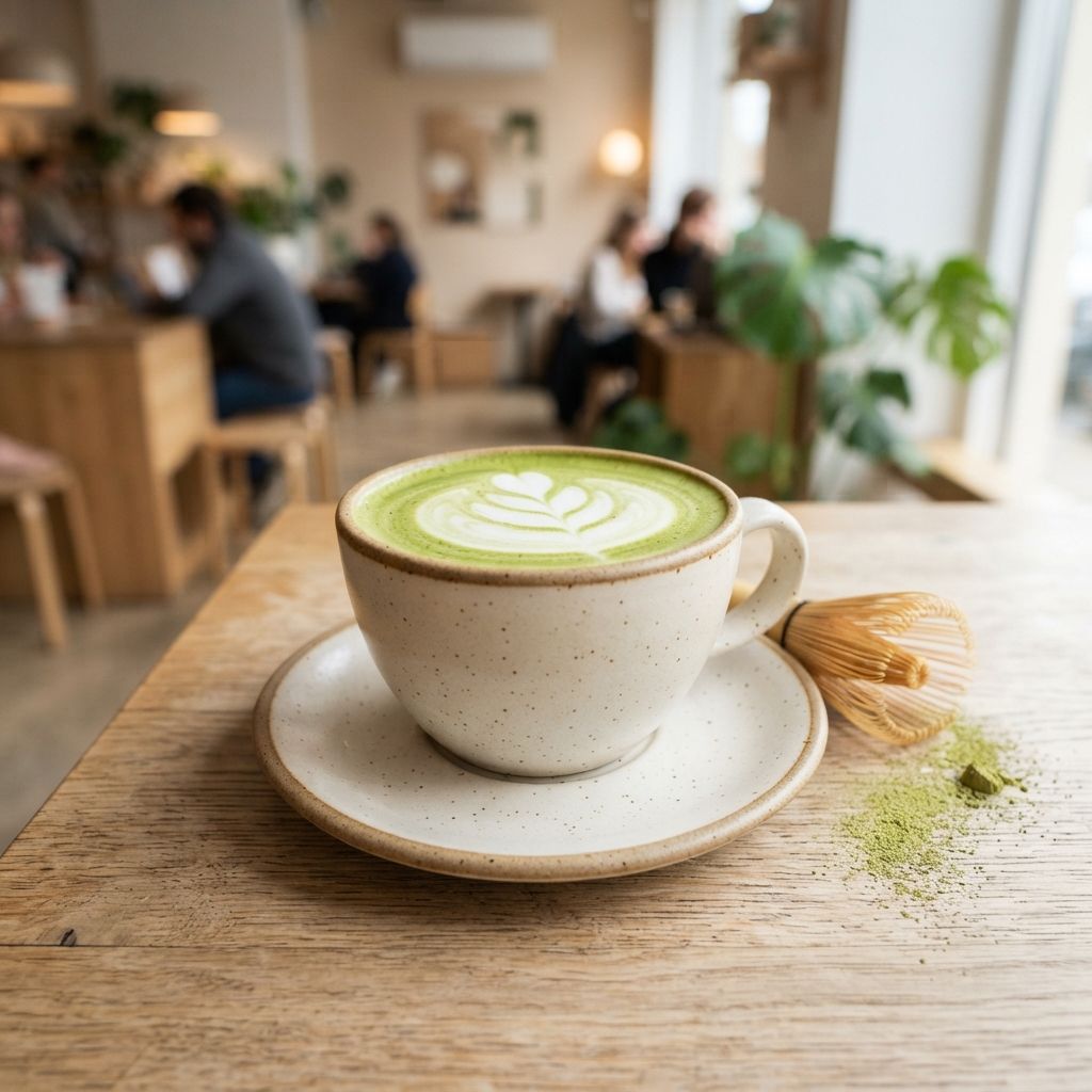 matcha latte (hot / iced)