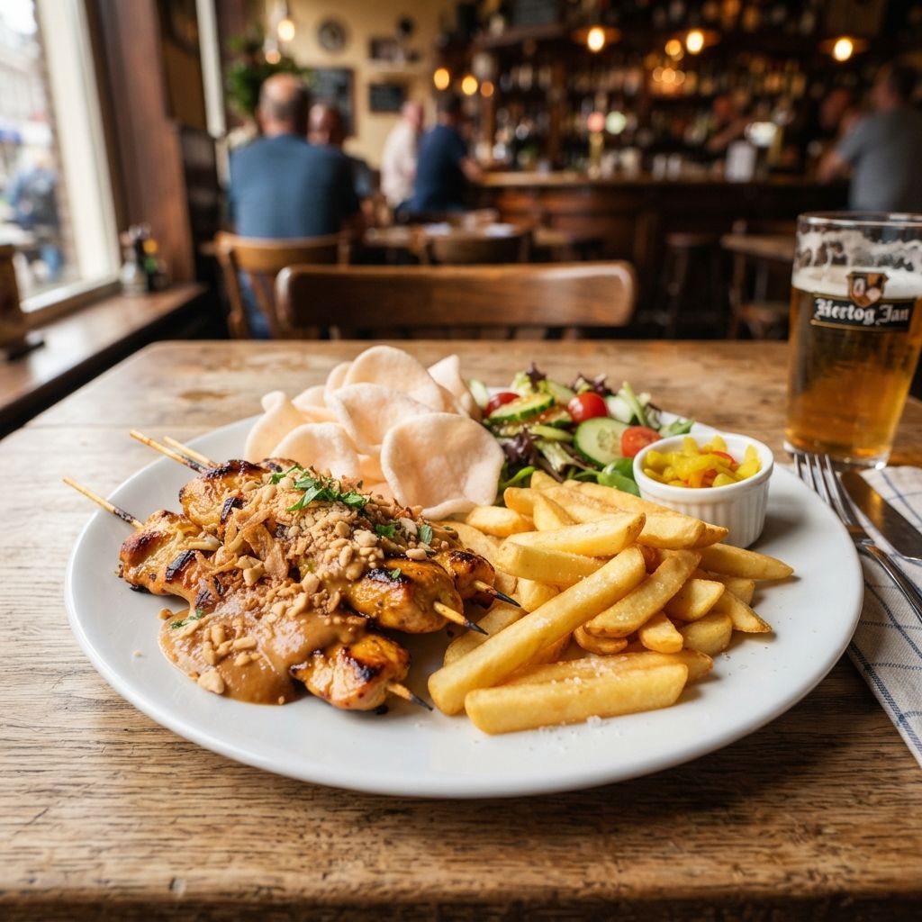 Kipsaté van gegrilde Boerderijkippendijfilet