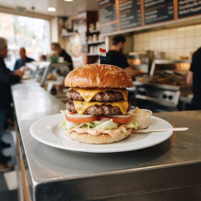 Dubbel cheeseburger