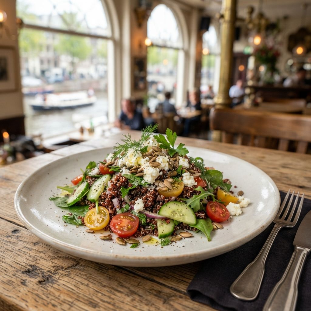 Rode Quinoa Salade