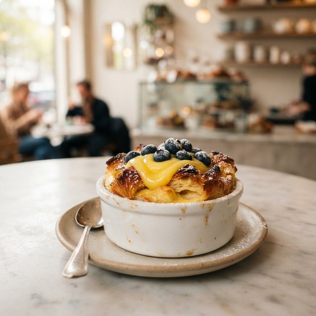 Croissant pudding