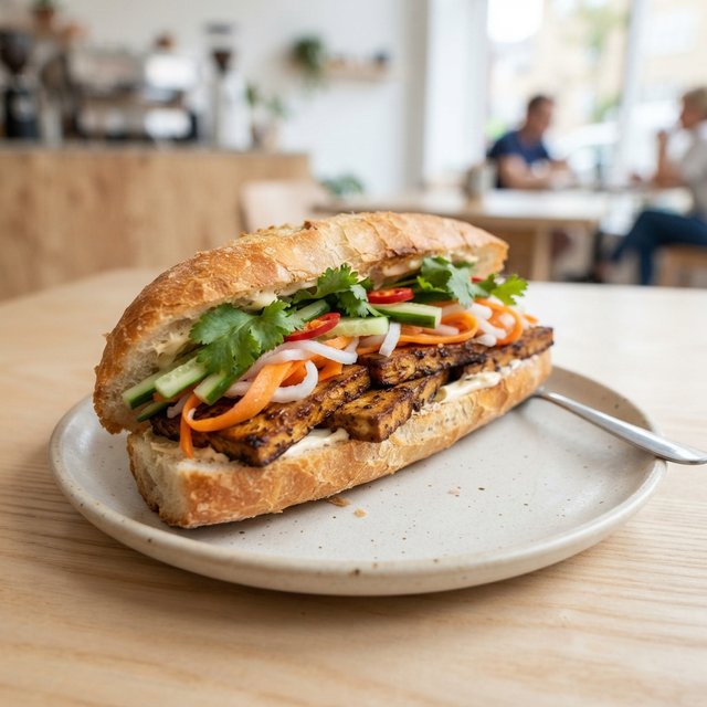 Bánh mì vegan tofu