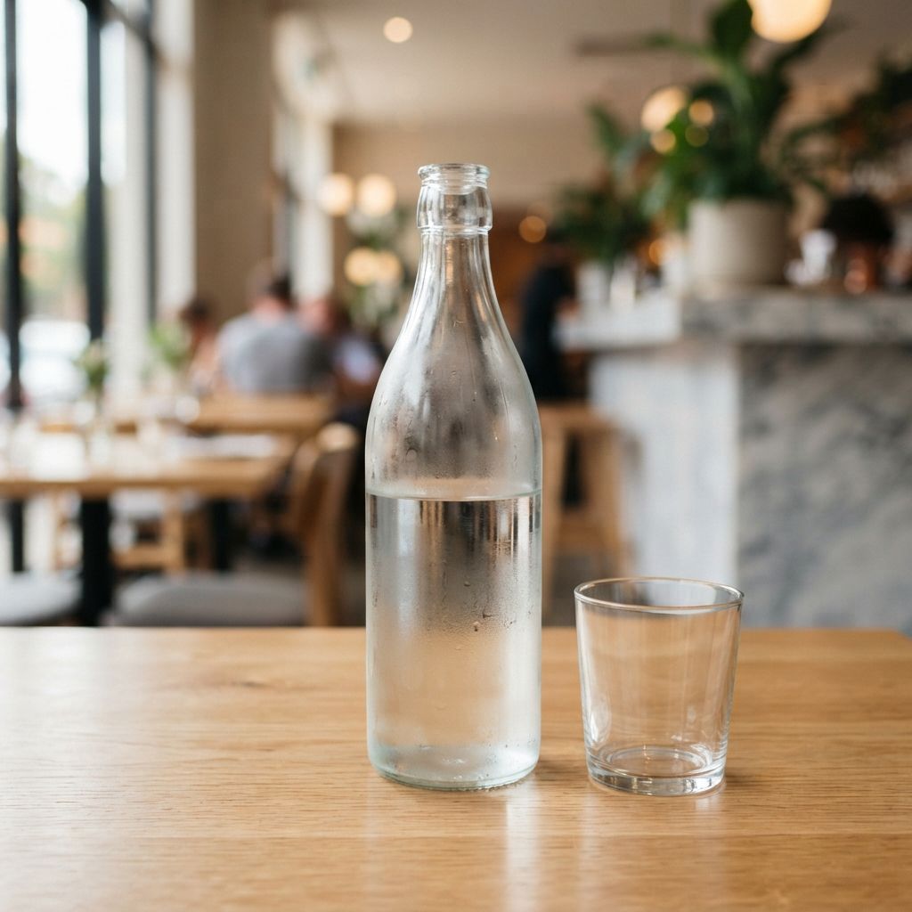 Fles gefilterd plat water
