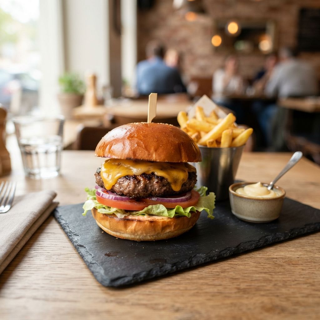 Cheese Black Angus burger