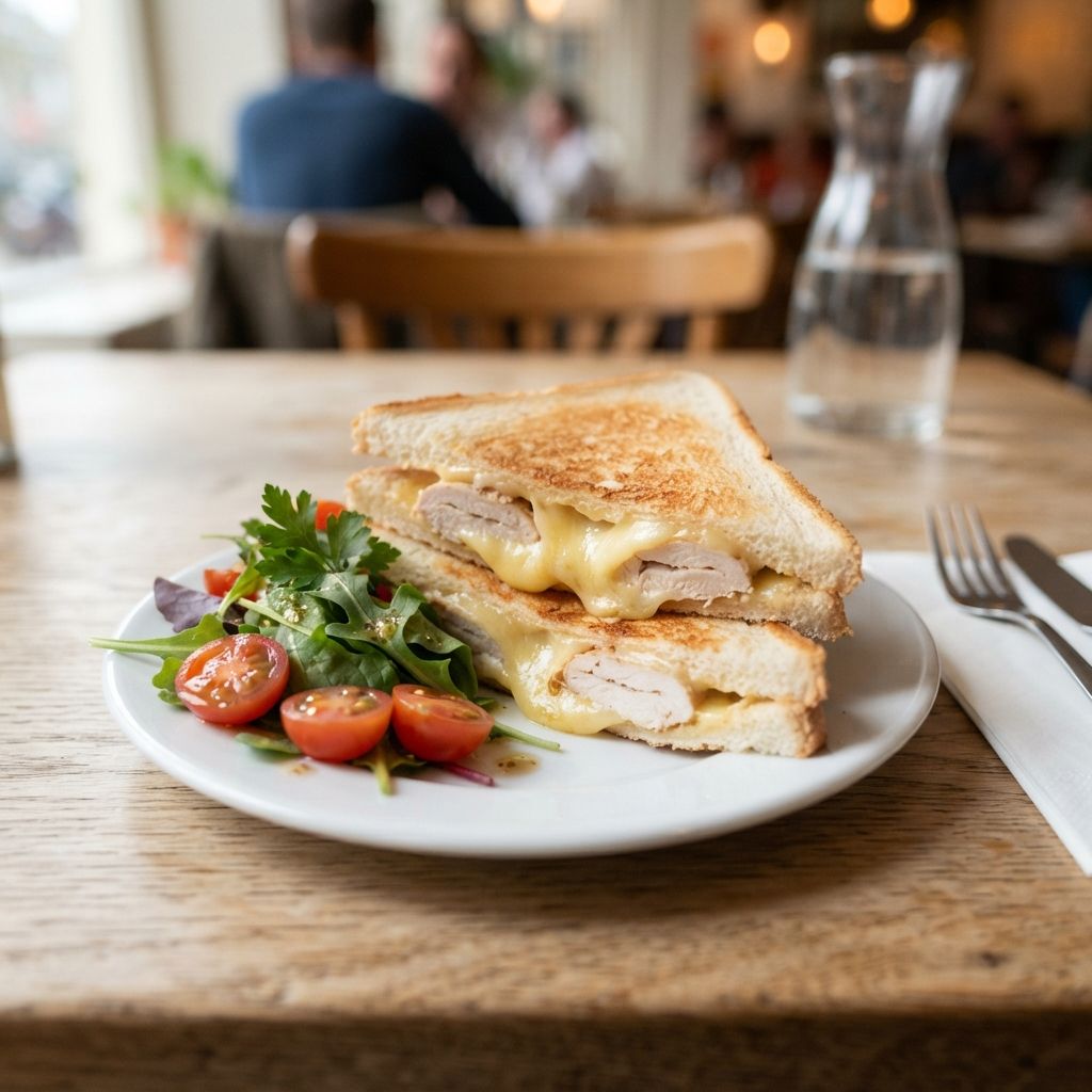 Kids Tosti met kiprollade en kaas