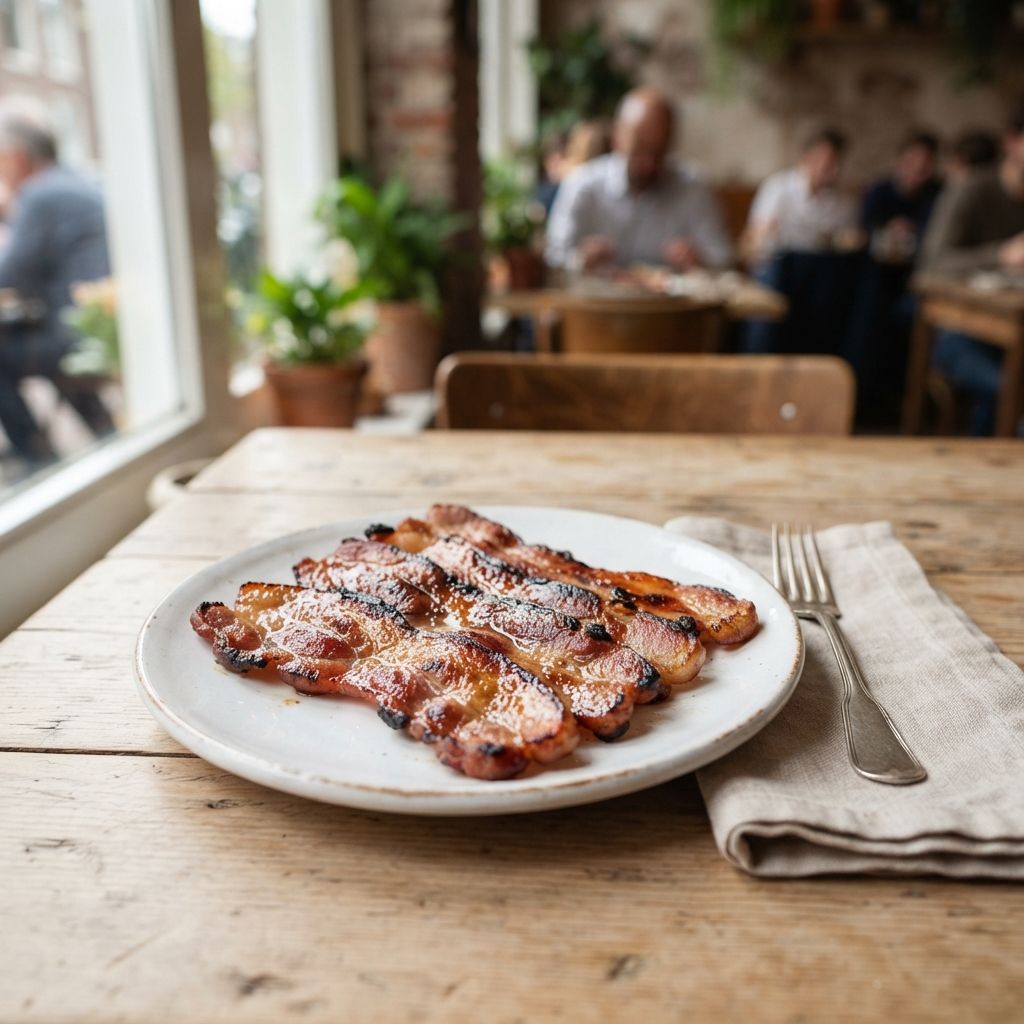 Thick cut bacon or avocado (V)
