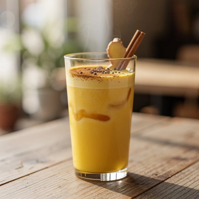 Golden coconut drink