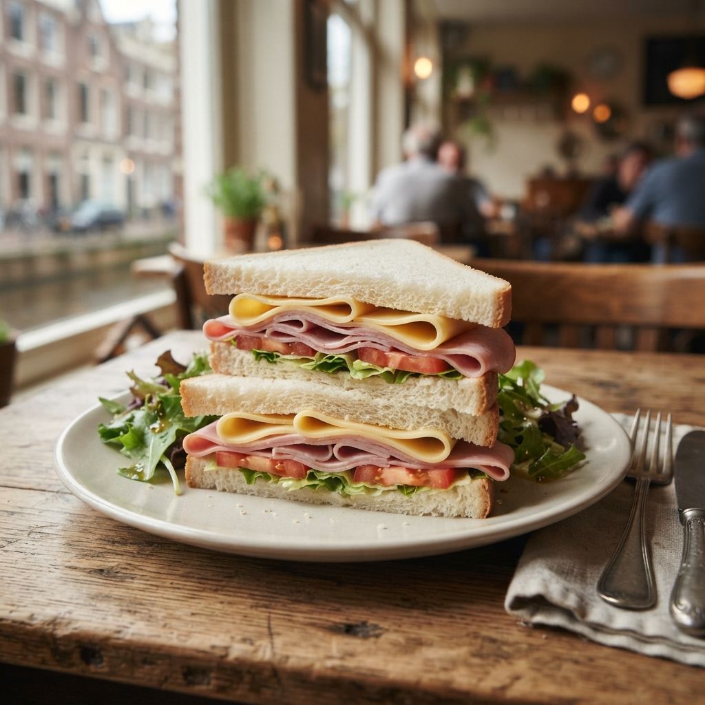 Ham, Cheese, Salad, Tomato