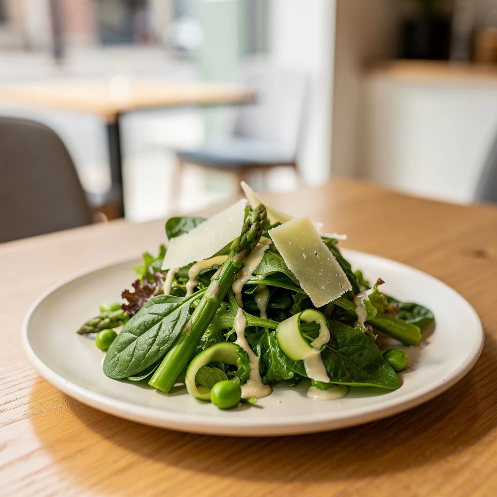 Groene lentesalade