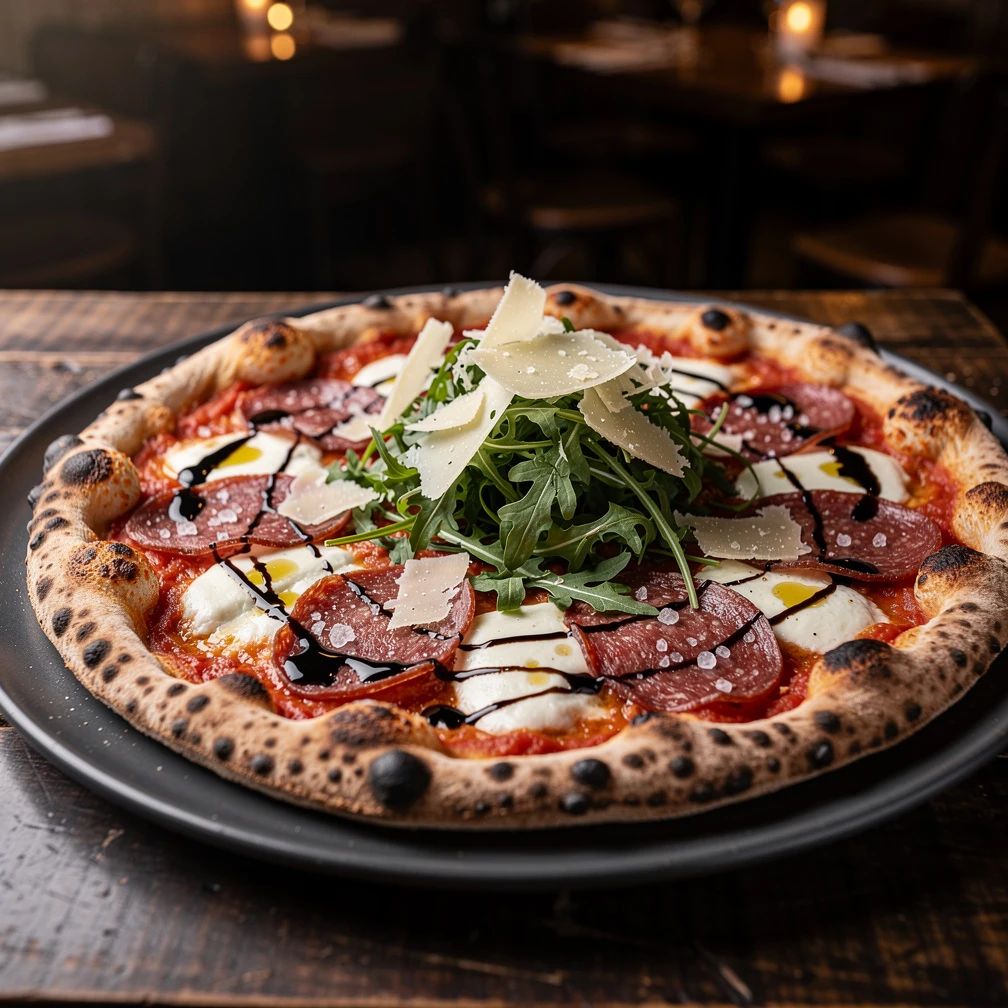 Beef Salami Pizza by Kaddour