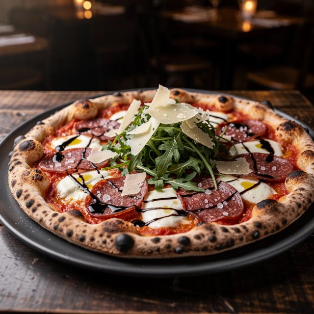 Beef Salami Pizza by Kaddour