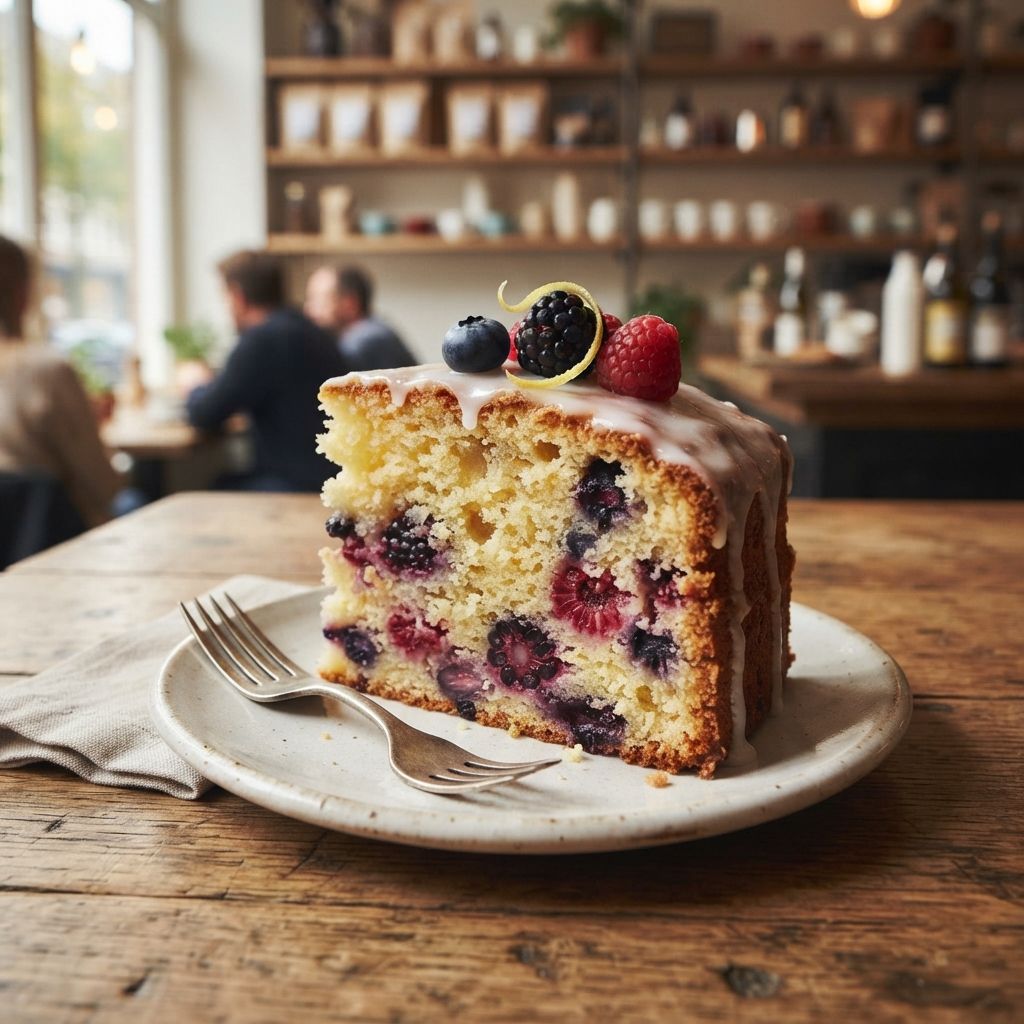 Citroen-bosvruchtencake