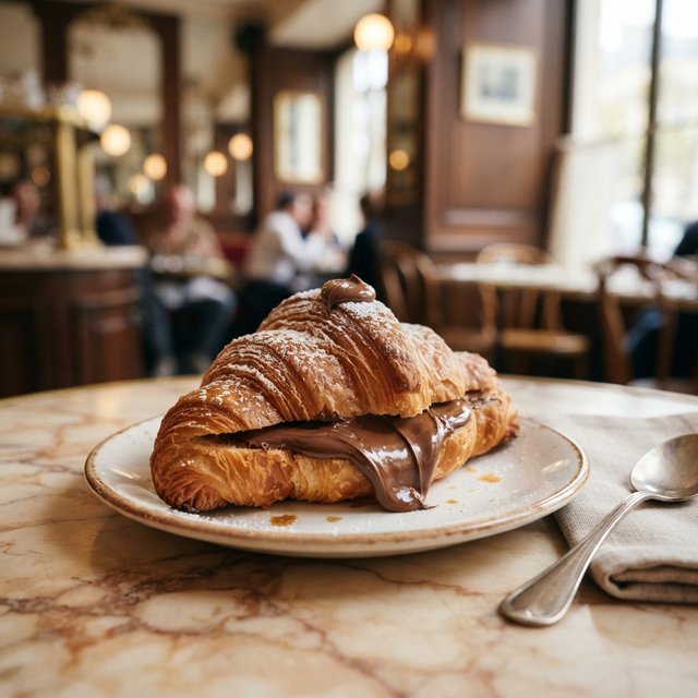 Croissant nutella