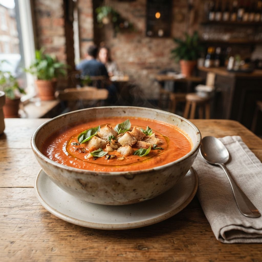 Roasted tomato soup / geroosterde tomatensoep