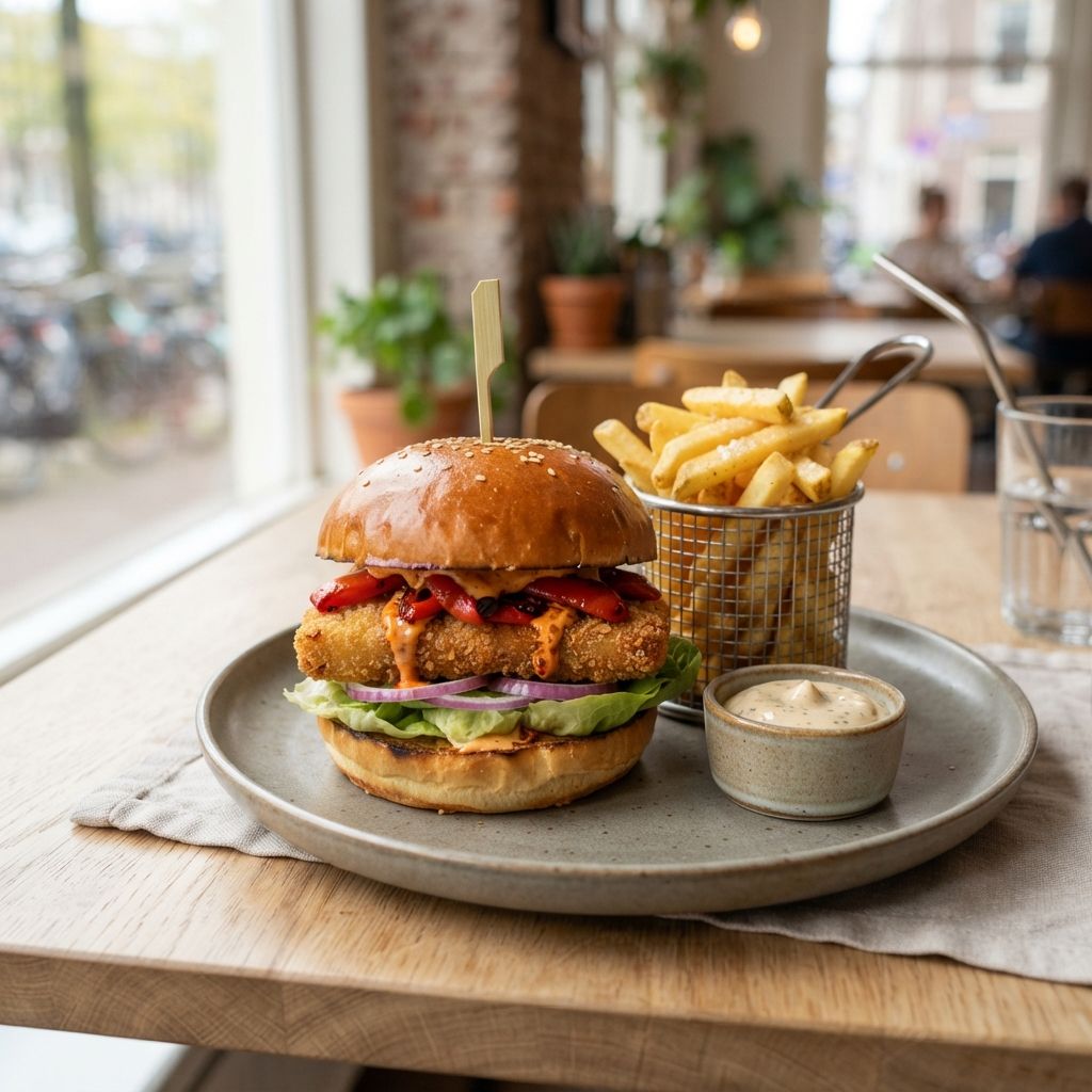 Crunchy Burger (Vegan)